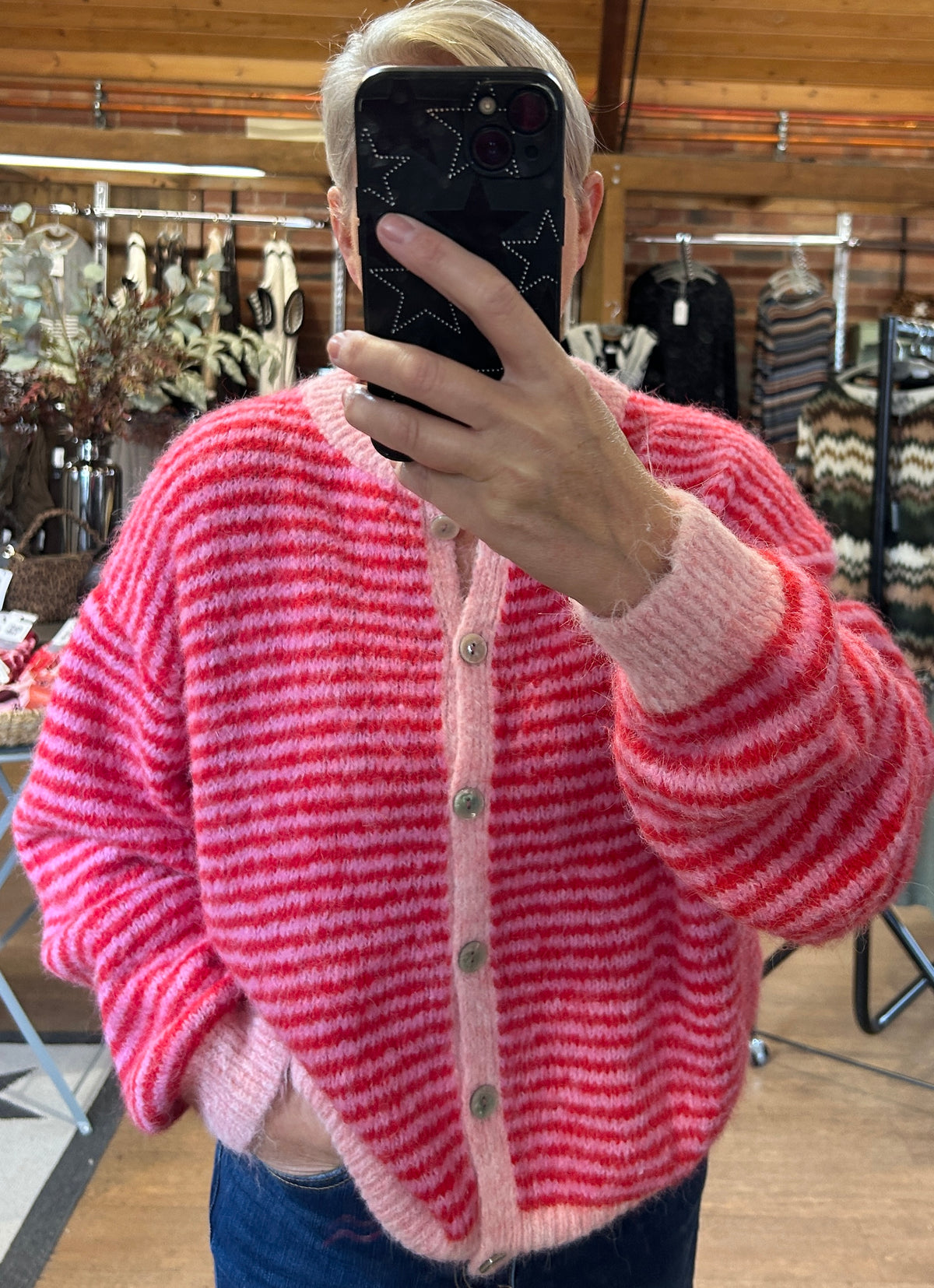 Stripes cardi PINK