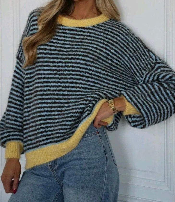 Stripes knit NAVY