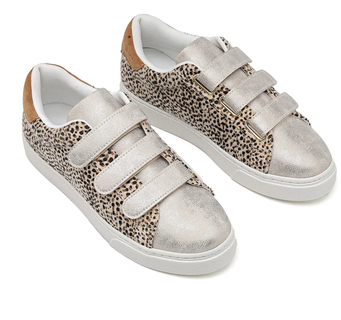 Animal print trainers - size 5