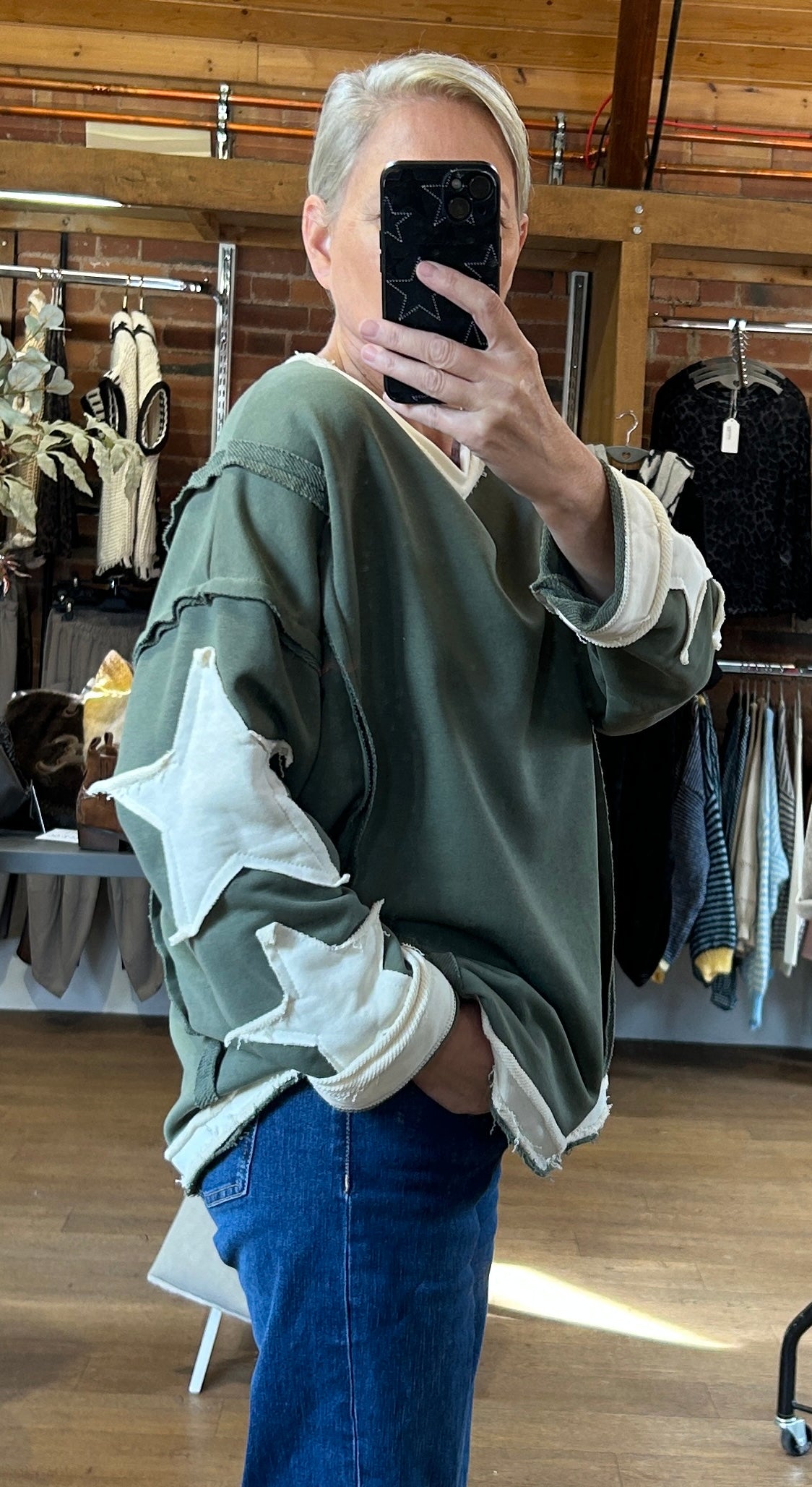 Stars sweatshirt khaki