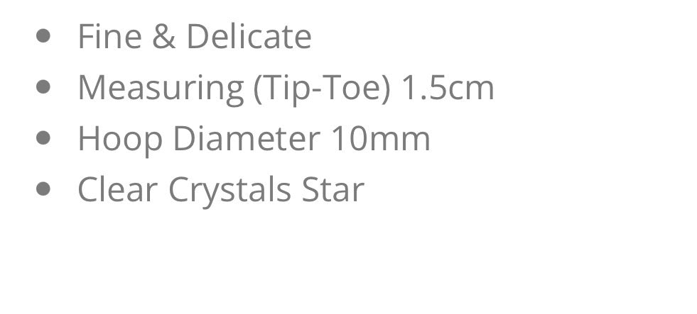 Mini star hoops
