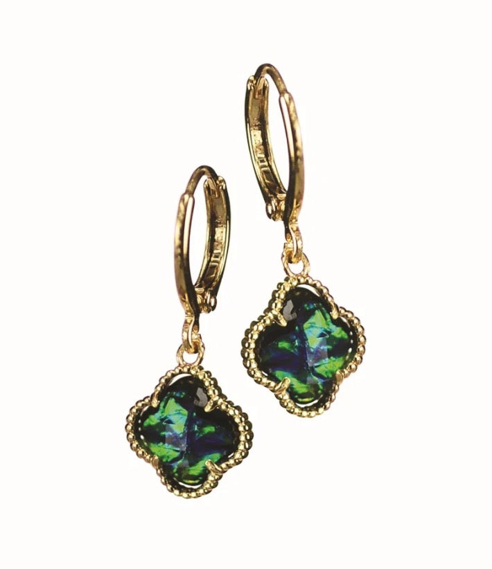 Cross drops emerald