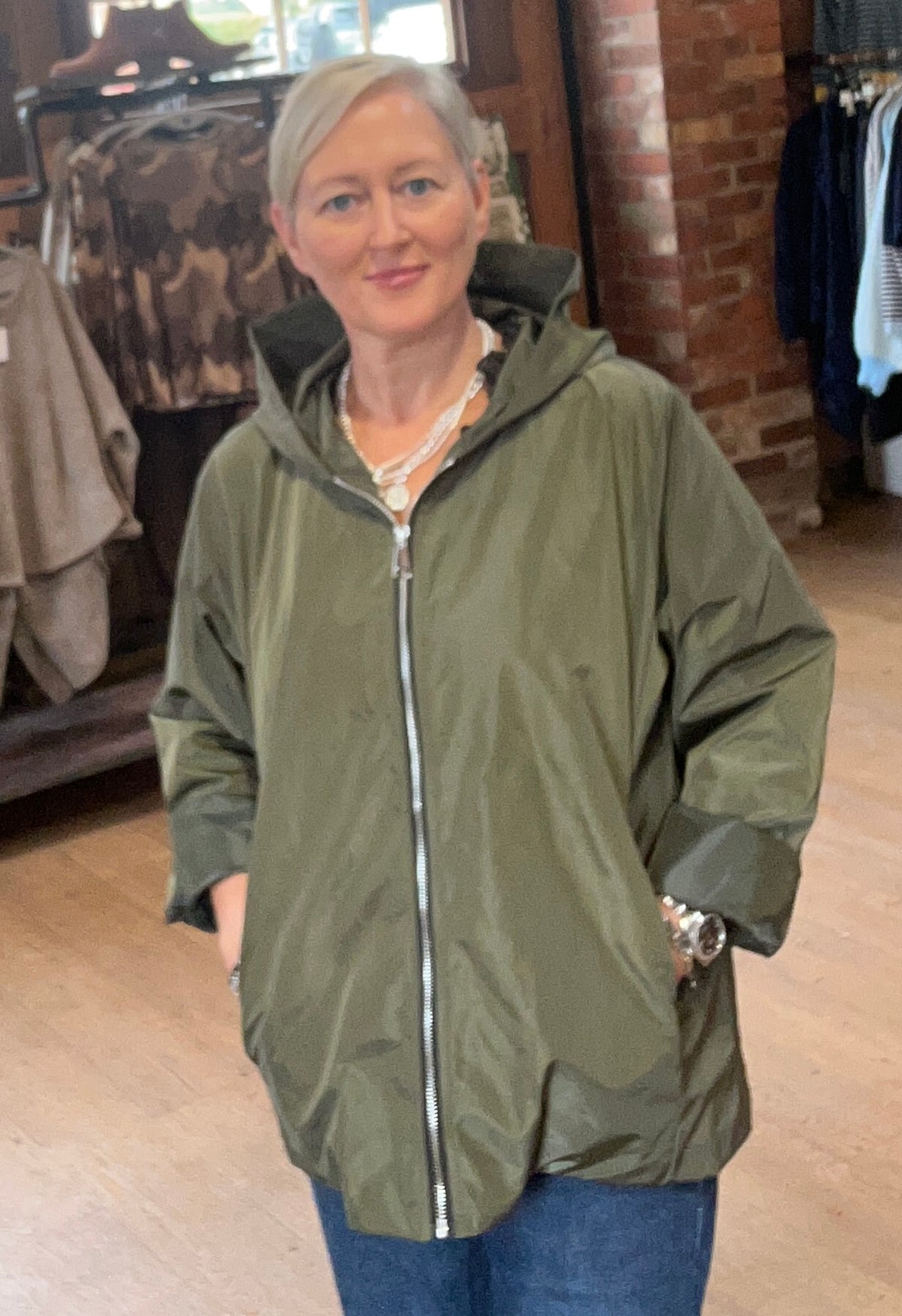 Rain jacket olive