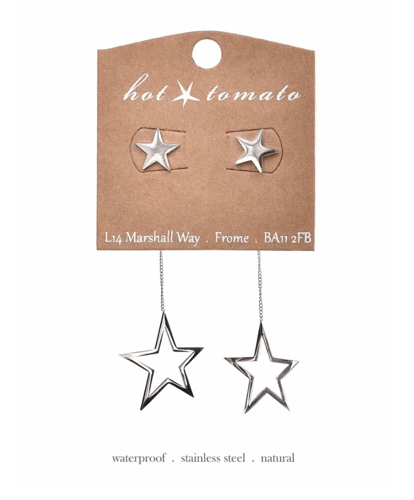 Big star/little star earrings