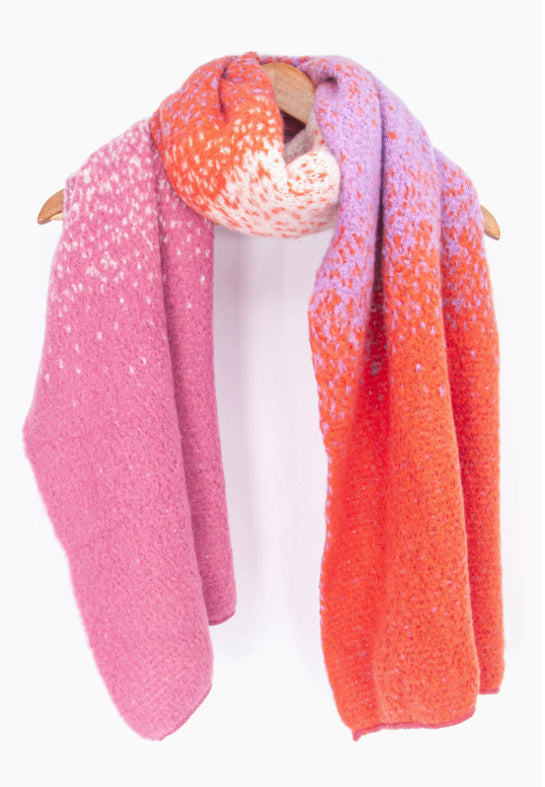 Pink ombre scarf