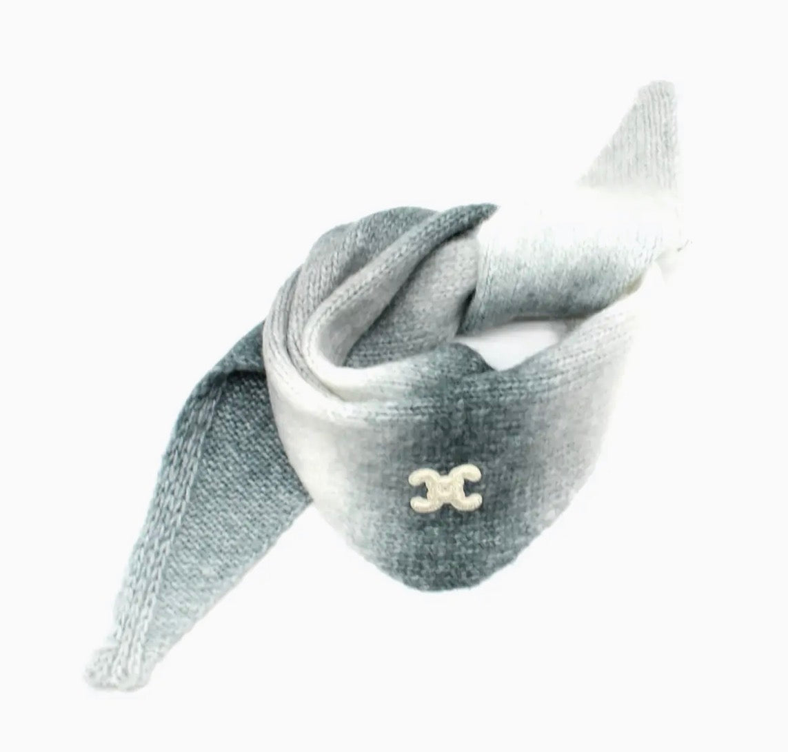 Ombre neck scarf grey