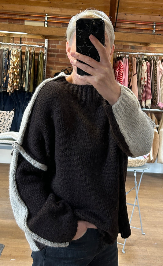 Two tone knit CHOC