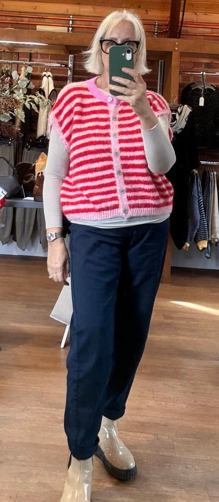 Stripes gilet PINK