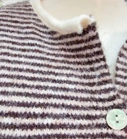 Stripes cardi ECRU
