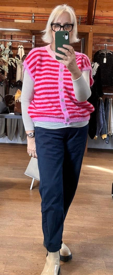 Stripes gilet RED