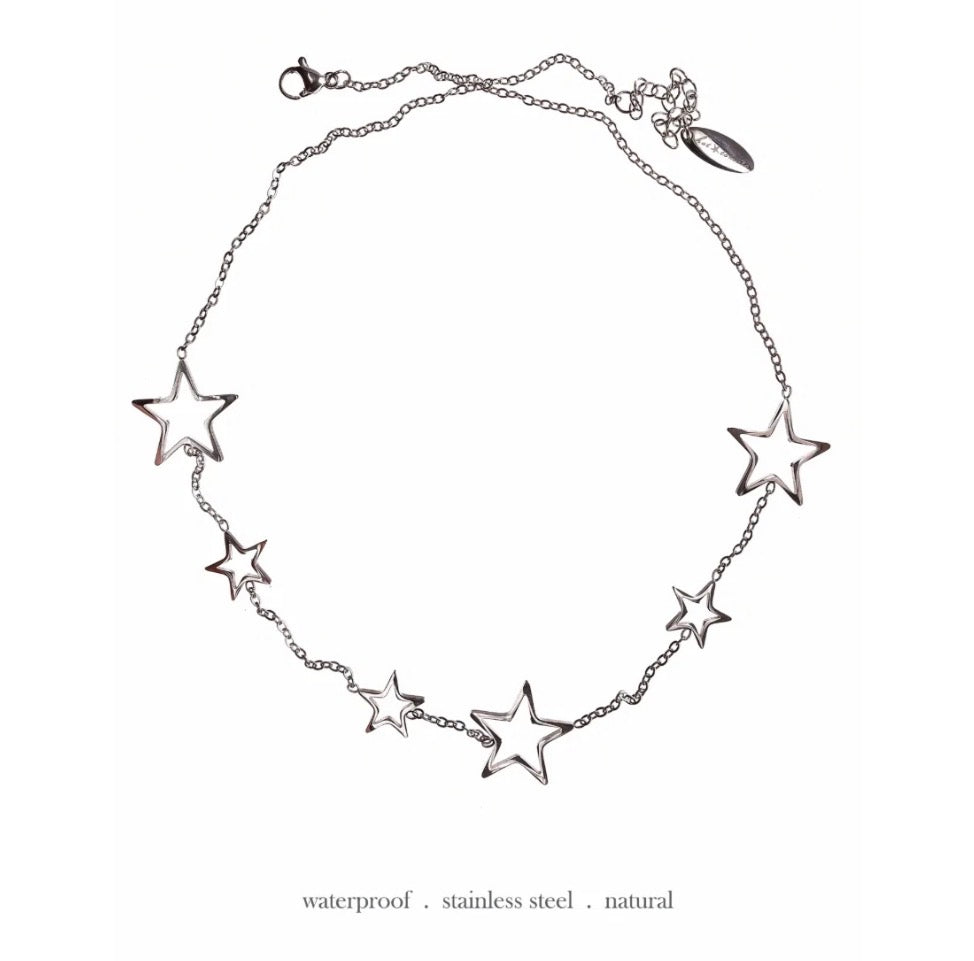 Big/little stars necklace