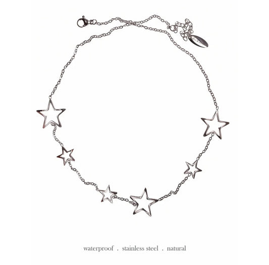 Big/little stars necklace
