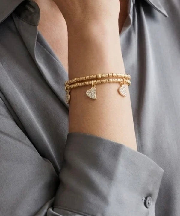 Hearts charms bracelet