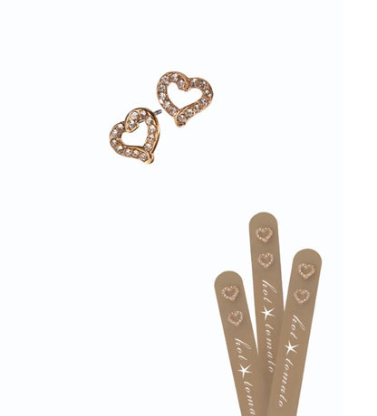 Sparkle heart earrings