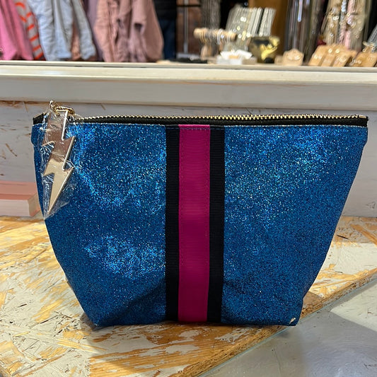 Blue glitter bag