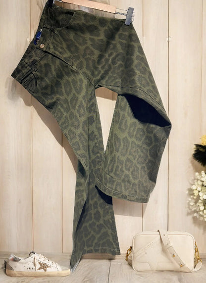 SALE Flare leopard - khaki S