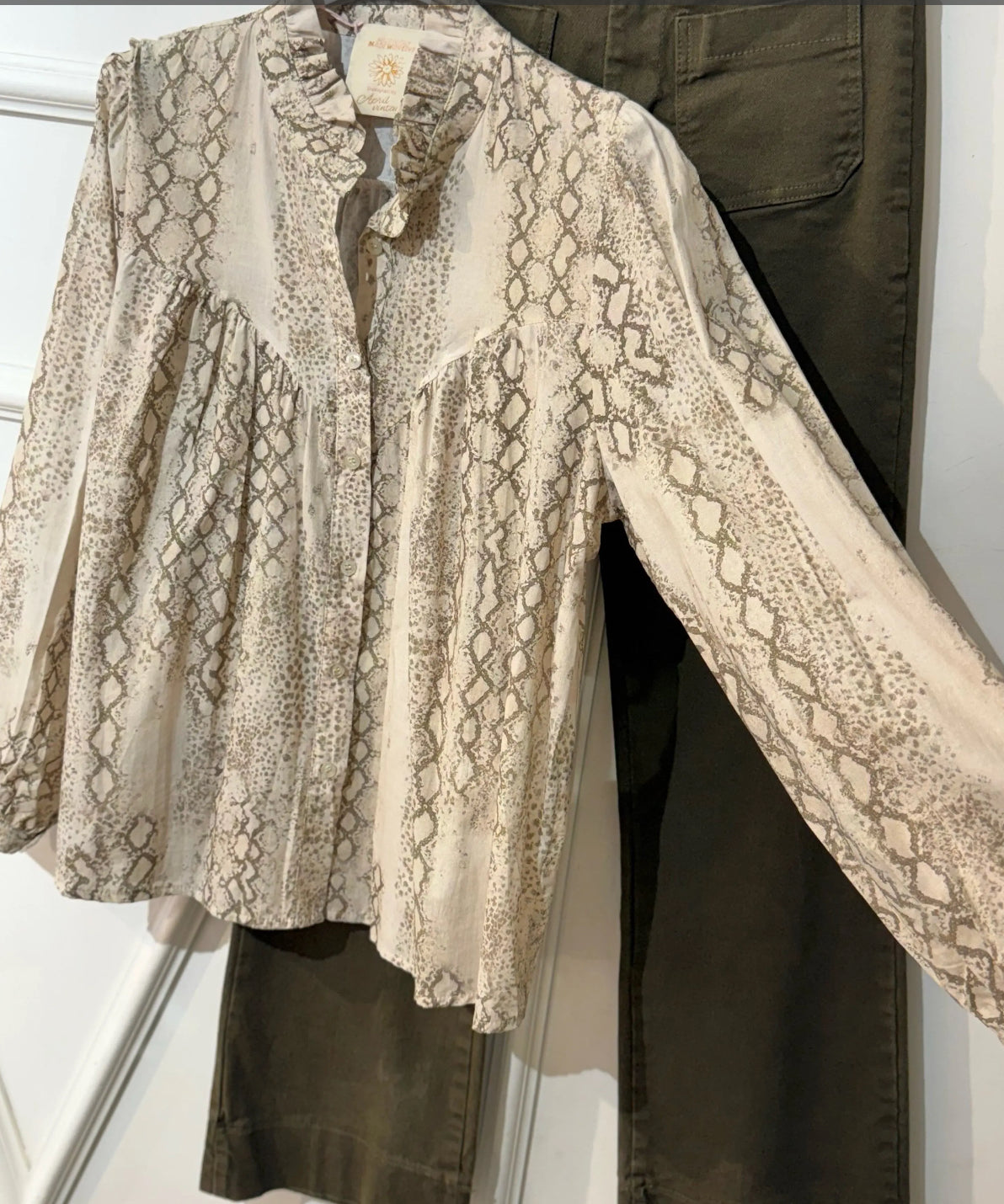 Snake print blouse