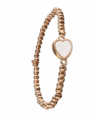 White heart bracelet