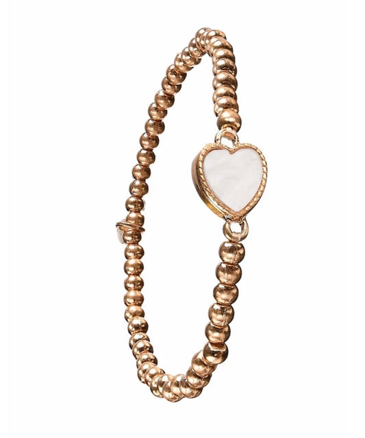 White heart bracelet