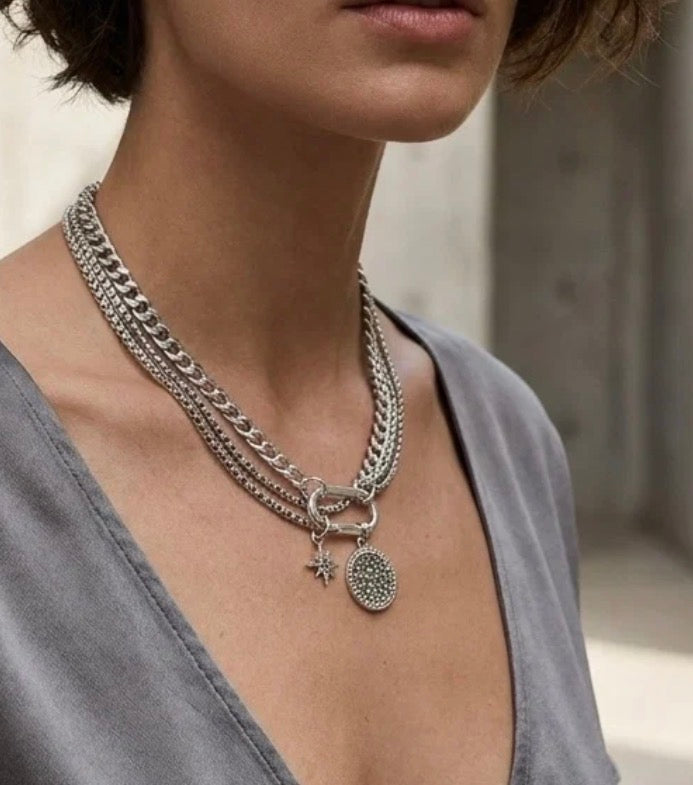 Triple layer necklace