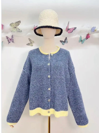 Stripes cardi NAVY
