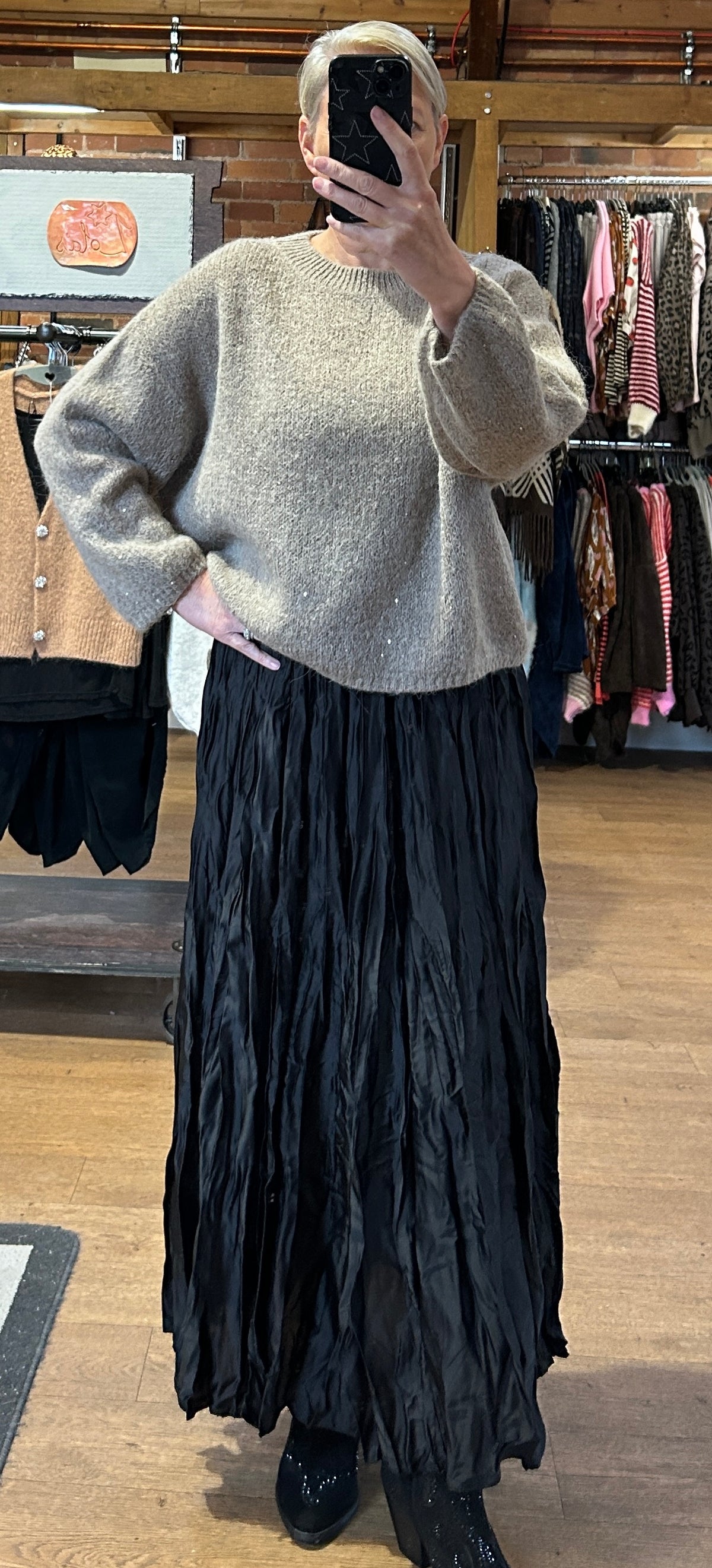 Crinkle skirt
